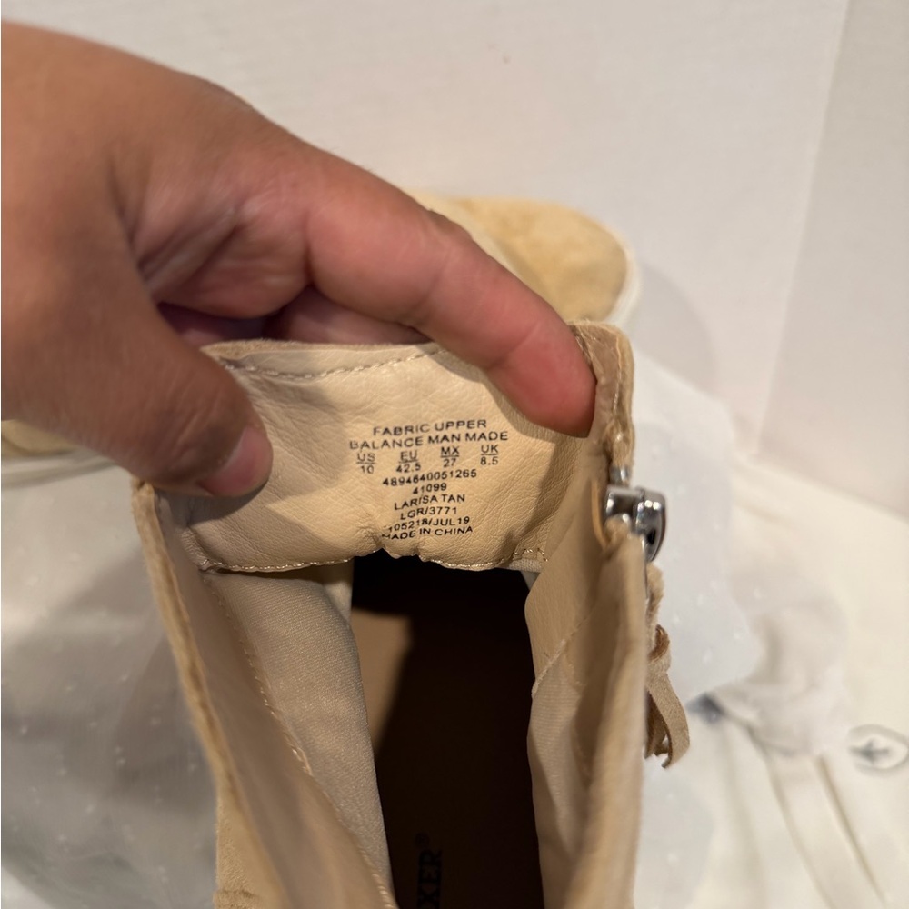 Joe Boxer Beige Ankle Boots - Picture 5 of 6